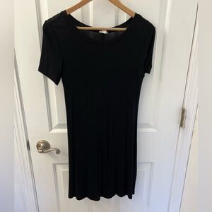 Women’s garage black t shirt dress